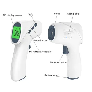 Infrared Non Contact Thermometer Medical Devices LCD Display Non Contact Infrared Body Forehead Thermometer Gun For Home Hospital
