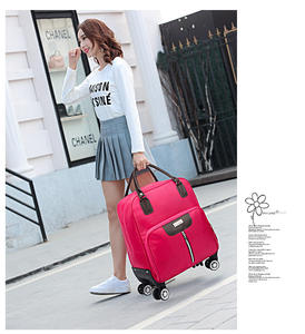 Bolsa <span class=keywords><strong>de</strong></span> viaje con ruedas <span class=keywords><strong>de</strong></span> 8 ruedas, bolsas <span class=keywords><strong>de</strong></span> <span class=keywords><strong>mano</strong></span> Oxford personalizadas, <span class=keywords><strong>equipaje</strong></span> inteligente para mujer - Product Image 5