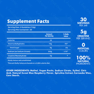 Gomitas de Monohidrato de Creatina, Gomitas Energéticas, Aumento de Peso, Nutrición Deportiva, Fitness, Crecimiento Muscular, Suplementos para el Cuidado de la Salud - Product Image 5