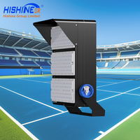 Projecteur Solaire Hishine 250W en Aluminium avec Détecteur de Mouvement et Télécommande, Lampes de Sécurité Étanche IP65