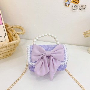 Nuova <span class=keywords><strong>Borsa</strong></span> a <span class=keywords><strong>Tracolla</strong></span> Piccola per Bambine, Design Principessa Cartoon con Fiocco di Perle - Product Image 6