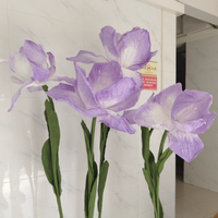 Iris Paper Art Fleurs artificielles uniques et élégantes pour la décoration de la maison et du mariage Accessoire d'art en papier élégant et accrocheur