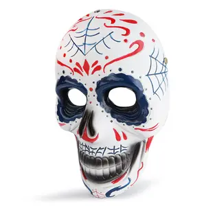 Halloween Make-Up Bal Schedel Masker Mexicaanse Dag Van De Dode Klassieke Masker Voor Mannen En Vrouwen Dark Ridder Kerstfeest Hars Masker