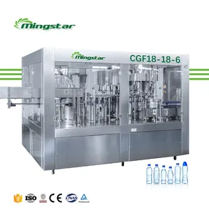 קו מילוי מינגסטאר מכונה אוטומטית לייצור בקבוקי מים קו ייצור מכונות מילוי מים טהורים בטורקיה