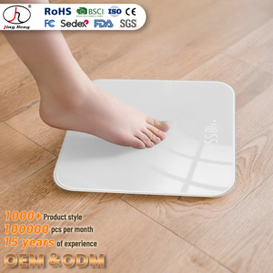 Balance électronique intelligente portable avec écran LED et verre trempé pour suivi du poids personnel et usage quotidien domestique OEM - Product Image 1