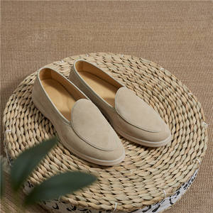 รองเท้าลำลองทำมือจากอังกฤษ รองเท้าผู้ชายแบบแบน รองเท้าลำลองหนังแท้ สวมใส่สบายและกันลื่น - Product Image 4