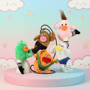 All'ingrosso: Giocattolo di peluche super morbido, divertente, originale e adorabile, modello 'Runaway Crazy', con ciondolo per borsa e portachiavi, per macchine a griffa, confezionato in sacchetto a rete - Product Image 1