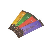 Pochette personnalisée imprimée avec fermeture dorsale, en plastique de qualité alimentaire, pour emballage de barres chocolatées et de snacks, avec logo sur mesure