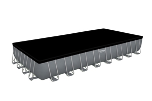 <span class=keywords><strong>Piscina</strong></span> Familiar Rectangular de PVC <span class=keywords><strong>para</strong></span> Exteriores, Ultra Grande, con Marco de Acero, Bomba de <span class=keywords><strong>Filtro</strong></span>, Capacidad de 52,231 L, Modelo 56623 - Product Image 2