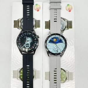 Montre connectée unisexe étanche IP68 avec bracelet en acier inoxydable, tracker d'activité - Product Image 1