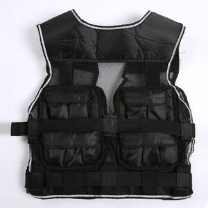 Gilet lesté noir fin pour la course à pied, l'entraînement en extérieur, équipement vestimentaire réglable avec sac lesté – Vendu par le fabricant - Product Image 2