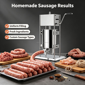 Machines de remplissage manuelles 3L 5L 7L en acier inoxydable, <span class=keywords><strong>poussoir</strong></span> à saucisses de bonne qualité, machine à fabriquer des saucisses, nouveauté - Product Image 3