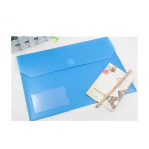 Produits de classement avec logo personnalisé portefeuilles en plastique sac de documents <span class=keywords><strong>transparent</strong></span> avec bouton pression dossier de fichiers en plastique PP sac de fichiers - Product Image 4