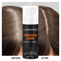 Krim Concealer rambut Label pribadi, warna alami penutup akar kulit kepala Concealer pengisi garis rambut tahan air tahan keringat