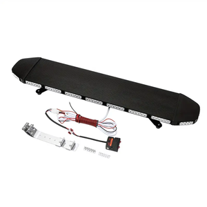 47 pouces <span class=keywords><strong>120</strong></span> <span class=keywords><strong>cm</strong></span> noir aluminium trafic lumière stroboscopique 88 <span class=keywords><strong>LED</strong></span> avertissement d'urgence Flare mince clignotant barre lumineuse pour voiture camion toit nouveau - Product Image 1