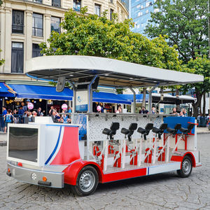 Vélo-bar électrique tandem ordinaire pour les visites en ville, vélo-pub à pédales pour les groupes touristiques, vélo-pub pour les soirées en ville - Product Image 3
