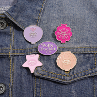 Épinglette en émail en forme de fleur, cœur, étoile, badge de revers en métal personnalisé pour la décoration de vêtements, chapeaux, sacs, vente en gros, lot cadeau