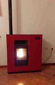 Poêle à granulés de <span class=keywords><strong>bois</strong></span> à biomasse autoportant 12kw avec télécommande - Product Image 5
