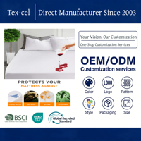 Housse de matelas imperméable de qualité supérieure, respirante, silencieuse et lavable