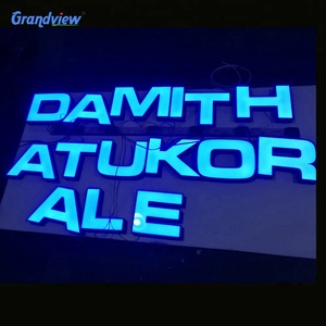 3d acrílico cromo Carta/plexiglás carta acrílico Casa de señales con el <span class=keywords><strong>nombre</strong></span> de - Product Image 6