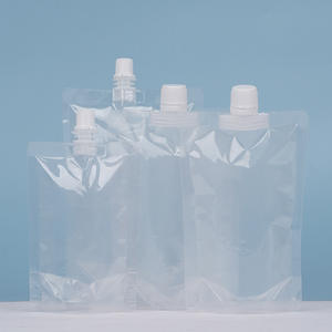 Large Transparent Zipper High Quality Vietnam Party Packaging Mini Plastic Bag 350Ml Alcohol Kids Drink <b>Pouch</b> - Product Image 4
