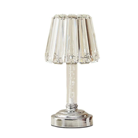 Lampe de table LED en cristal créative pour célébrités d'Internet, avec contrôle tactile, intensité réglable, rechargeable, veilleuse pour salon, chambre, bar