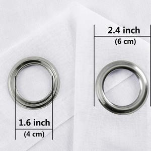 Cortinas y cenefas transfronterizas transparentes Dori de color sólido, Comercio Exterior Shaoxing de eBay para <span class=keywords><strong>Amazon</strong></span> - Product Image 4