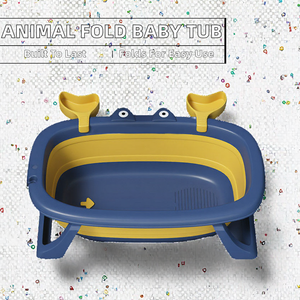 อ่างอาบน้ำเด็กแบบพับได้คุณภาพสูง PP+TPE ทรงตรงขนาดใหญ่ ใช้งานได้หลากหลาย 67x44x20 ซม. - Product Image 2