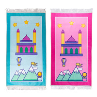 Tapis musulman pliable, Design personnalisé, cadeau islamique, tapis de prière éducatif pour enfants, tapis pour musulman
