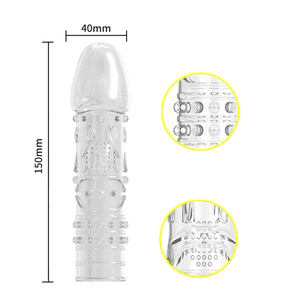 Funda de Silicona Reutilizable para Pene LetRock con Diseño de Puntos y Espinas, Impermeable, para Estimulación Masculina, Juguete Sexual para Adultos - Product Image 5