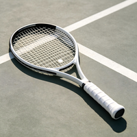 Raket Tenis Serat Karbon Pelatihan Lanjutan dengan Rangka Tahan Lama untuk Penggunaan Klub dan Pelatih