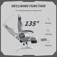 Chaise de jeu ergonomique Silla Gamer, chaise de bureau et de jeu robuste avec repose-pieds, vente en gros