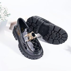 Nuovo Stile - <span class=keywords><strong>Mocassini</strong></span> Versatili per Bambini di Taglia Media - Colore Nero per Scarpe da Donna - Product Image 3