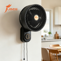 Ventilateur mural oscillant de 10 pouces avec bouton manuel, vitesse réglable, silencieux, pour bureau, espace de travail, magasin de détail