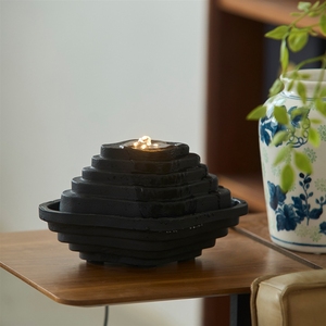 <span class=keywords><strong>Fuente</strong></span> de <span class=keywords><strong>Agua</strong></span> Escalonada Elegante de Alta Gama, Decorativa y que Atrae la Prosperidad - Product Image 2