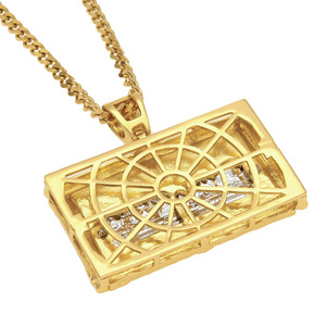 2021 nouveauté unisexe Hip Hop qualité strass or Vinci <span class=keywords><strong>jésus</strong></span> judah le dernier dîner collier - Product Image 4