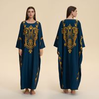 Robe à capuche ample et confortable de style bohème, luxueuse et magnifiquement brodée, pour femmes arabes musulmanes du Moyen-Orient, Dubaï