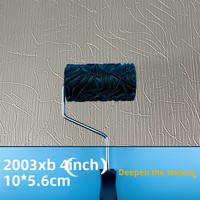 Pinceau à rouleau à texture à motif aléatoire Outil de construction en fibre de 4 pouces 8 pouces Outil de peinture foncé clair pour fournitures d'art