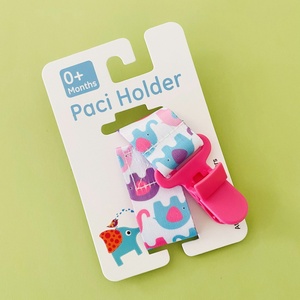 <span class=keywords><strong>Attache</strong></span>-tétine en PP à motif éléphant, chaîne réglable apaisante pour bébé, jouet de dentition créatif, clip anti-chute, transfrontalier - Product Image 2