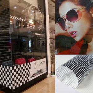 <span class=keywords><strong>Vinilo</strong></span> <span class=keywords><strong>Perforado</strong></span> Autoadhesivo Brillante de PVC con Visión Unidireccional <span class=keywords><strong>Blanco</strong></span>/Negro - Product Image 2