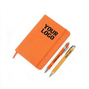 Wholesale Personalized Custom Logo 160-Page Promotional <b>Notebook</b> Laserable Vegan PU Leather Journal <b>Lined</b> Business Gift <b>Notebook</b> - Product Image 1
