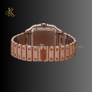 Tinh tế moissanite kim cương xem cung cấp thiết kế cao cấp và chất lượng lâu dài với đá lấp lánh mà nắm bắt ánh sáng - Product Image 3