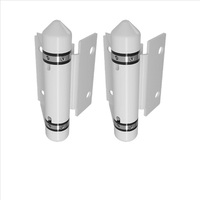 EKOO – Porte en verre sans cadre à charnière à ressort, en acier inoxydable 316L, finition satinée/polissée miroir, résistante à la rouille, pour balcon, villa, piscine