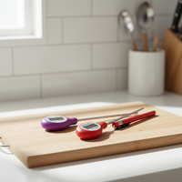 Thermomètre de cuisine numérique haute précision en acier inoxydable IP64 étanche USB OEM ODM pour barbecue extérieur et pâtisserie, avec champ de vision de 180°