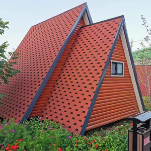 Tuiles de <span class=keywords><strong>toiture</strong></span> en asphalte au design mosaïque moderne, légères, isolées thermiquement, revêtues de pierre, bitumineuses, pour la construction de villas - Product Image 4
