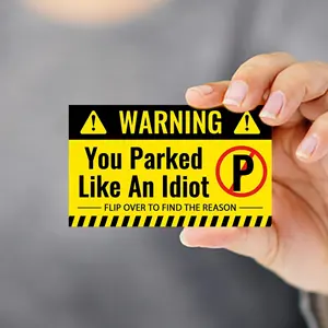 50pcs/bag 2*3.5inch wholesale Parking cards for car Parking warning