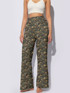 Không có moq/mô hình tùy chỉnh/thả-mua sắm/bán buôn của phụ nữ cao eo rộng xà cạp quần, mềm mại đàn hồi giản dị Palazzo quần cho Tùy chỉnh thời trang dạo phố, tùy chỉnh của phụ nữ quần - Product Image 6