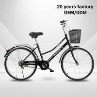 Bicicleta Urbana Híbrida Versátil para Mujer 2026 en Stock de Fábrica, Bicicleta de Una Velocidad para Ciudad, Bicicleta de Paseo para Dama