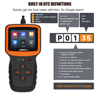 Escáner de Diagnóstico Automotriz OBD2 Ultra Profesional, 9 Protocolos, Pantalla a Color de 2.8 Pulgadas, 1 Año de Garantía, Lector de Códigos, Multi-Idioma