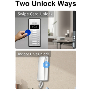 Teléfono de puerta de Audio de 2 cables, micrófono Dual, soporte de cancelación de ruido, cerradura eléctrica, cerradura magnética, transmisión no polar protegida - Product Image 6